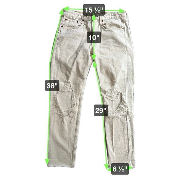 Rag & Bone White Rosa Mid Rise Boyfriend Fit Jeans Destroyed Knees size 26 waist - Picture 9 of 16